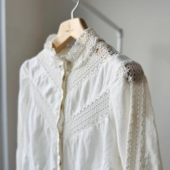 Sézane Rita Shirt in Ecru - Picture 6 of 13